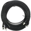 Securmanía Cavo combinato RG59 + Audio + DC - Mini RG59 con connettore BNC - Cavo audio tramite - Cavo di alimentazione tramite Jack - Lunghezza 20 m - Basse perdite