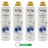 Beni Culinari WEXOR - 4 ammorbidenti Elisir Ammorbidente Fiori Blu - Ammorbidente con felce di mare e fiori blu - 30 lavaggi 750 ml + portachiavi Beni Culinari