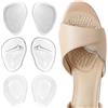 Esshogo 3 paia di cuscinetti per l'avampiede, imbottitura in gel per l'avampiede, inserti in gel per scarpe da donna, scarpe con imbottitura in gel, sandali con tacco alto, imbottitura in gel