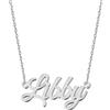 UMAGICBOX Squisita collana con nome personalizzato, scegli tra 14 stili di carattere, ciondolo personalizzabile in acciaio inossidabile placcato in oro 18 carati e argento Sterling, regalo unico per