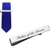 ShiQiao Spl Fermacravatta con scritta Father of the Bride Groom, per uomini, papà, matrimonio, regalo da sposa e sposo, Standard, lega metall, Non pietra preziosa