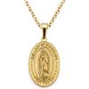 Kritz Collana Donna Vergine Maria Placcata Oro, Ciondolo Madonna di Guadalupe e Medaglia Miracolosa - Gioiello Cristiano Cattolico in Acciaio Inox per Ragazza