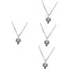 BESPORTBLE 4 Pezzi Collana con Pendente Basket in Sportivi per Ragazzi per Appassionati Basket Design Resistente