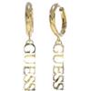 Guess Orecchini con ciondolo in acciaio inox, oro