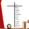 Generico Elegant Metal Cross Wall Decor | 30cm (130g) Or 40cm (190g), 1cm Thick | -Inspired Design for Living Room, Bedroom & Church | Indoor Faith Ornament