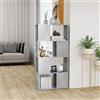 Generico Libreria/Divisorio Grigio Cemento 60x24x124,5 cm,Mobili,Scaffalature,Librerie-809084