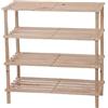 MAURY'S Woody Scaffale 4 Piani 64x26x67cm Naturale
