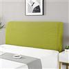 Timizi Copertura per Testiera 1.8m(170-190cm), All-inclusive Lavabile Economici Fodera Testata Letto Singolo/Matrimoniale, Adatto a Una Varietà di Testate Letto - Verde Giallo