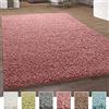 Paco Home Tappeto Salotto Moderno Soggiorno Pelo Lungo Peloso Monocolore Moderno Tappeto Morbido, Colore:Rosa, Dimensione:120x170 cm