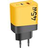 Tactical Tattico, alimentatore GaN USB + USB-C 45W Microgrid, nero / giallo
