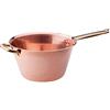 Baldassare Agnelli Pentole Agnelli ALCU16520 Paiolo in Rame liscio per polenta senza stagnatura con un manico tubolare e maniglia in ottone, 20 cm