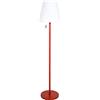 Greemotion Lampada da terra a LED per esterni, regolabile in 3 posizioni, colore rosso, dimmerabile