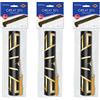 Beistle 59907, 3 runner da tavola stampati anni '20, 27,9 x 1,5 m, carta, nero/oro