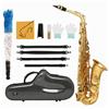 Sax Alto in mi♭ Laccato Oro Sax Contralto in Mib Inciso per Studio,