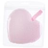 BESTYASH Puff per Pulizia del Viso a Forma di Cuore, Spugnette Struccanti Riutilizzabili, 3 Pezzi, Rosa, per Donne