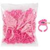 Generico Anelli Di Colla Per Ciglia - 100 Pezzi Di Colla Usa E Getta Regolabili, Anelli Indossabili Per Adesivo Per Estensione Per Ciglia, Pigmento, Rossetto | Forniture Per Saloni Professionali Per Truccatori