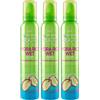 Garnier Fructis Hydra Ricci Wet Mousse Effetto Bagnato Capelli Definiti e Brillanti Formula con Estratto di Pistacchio Effetto Anti Crespo Tenuta 02 Forte - 3 Flaconi da 200ml