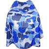 Grtheenumb Mantella da barbiere, Mantella da barbiere con stampa mimetica, Taglio di capelli con fibbia regolabile impermeabile - Blu, 55, 91x62, 99 pollici