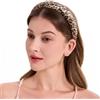ZLYC Fasce per capelli in seta di gelso, da donna, senza denti, anti-mal di testa, antiscivolo, per la cura della pelle, trucco, uso quotidiano, marrone leopardato