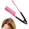 Generisch Hair Straightening Comb - V Shape Styling Tool | Ergonomic Handle Hair Comb - Lightweight ABS Grooming Accessory For Daily Styling, Smooth Detangling, Travel Friendly Beauty Tool for Home, Commute Da