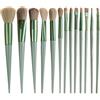 Generico Set di pennelli per trucco,Set di pennelli per trucco - Kit pennelli per trucco con setole sintetiche morbide 13X | Set di pennelli per il viso Pennelli per trucco diversità per principianti Viso prof