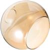 Luxshiny Paralume in Vetro Trasparente 6 Pollici Ricambio Per Lampada a Sospensione E27 Copertura Paralume Sfera Per Illuminazione Interni E Atmosfera Accogliente