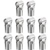 sourcing map Morsetti per tubi strutturali, 180 gradi, 2 vie, 10 set di morsetti angolari in acciaio inox, per tubi OD da 25 mm, argento