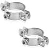 PRIOstahl® Fascette stringitubo in acciaio inox V2A per viti prigioniere, supporto per tubo di fissaggio (1 1/4, 38-45 mm, 2 pezzi)