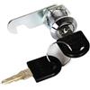 Inovey Serratura di sicurezza a camma, 16-40 mm, per armadietti, cassetti, cassette della posta, mobili, armadietti, 2 chiavi (40 mm)