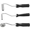 EQULIUS Set di 3 rulli in fibra di vetro - Rullo in resina epossidica, rullo di sfiato per resina e muffa, rullo per laminazione senza asta agitatore, per rimuovere le bolle nella vasca in resina, riparazione