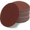 Woltersberger® 50 dischi abrasivi eccentrici, Ø 150 mm, grana P120, senza foro in rosso, per una levigatura ottimale, versatile