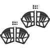 FytStycale Set di Hardware per Organizer per Scarpe, Nero 3 strati di spessore