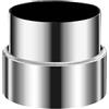 MAQDDO 2PCS Stainless Steel Exhaust Pipe Reducer Adapter Silver Multiple Sizes Ventilation Fittings Portable Ducting Connector Per Condotti(60-80mm)