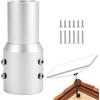 QWORK® Adattatore per Tubi, Adattatore per Supporto Parabola Satellitare, Adattatore Palo in Alluminio Regolabile, Compatibile con Starlink V2