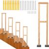 HAIORJUN Corrimano per Scale da Interno in Legno, Ringhiera per Scale a Forma di H, Corrimano per Scale da Esterno in Legno, Parapetto Scala Impermeabile per Verande,Terrazze e Appartamenti (100 cm)