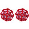 CARMOTTER 1 valvola a saracinesca con maniglia per rubinetto, volantino rotondo rosso, sostituzione valvola, valvola per rubinetto da 6 mm, 7 mm, 8 mm (7 mm)