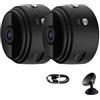 Generic Mini telecamera di sicurezza magnetica, telecamera di sicurezza 360, mini telecamera di sicurezza wireless, mini telecamera magnetica nascosta per la casa, per la sicurezza domestica, controllata da