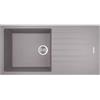 Apell Lavello Apell Pietra Plus PTPL1001GB 100x50, 1 vasca + gocciolatoio, 5 anni di garanzia (GRANITO ALLUMINIO)