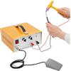 buedmsk Saldatrice a punti a impulsi, 390 W, 80 A, professionale, per gioielli, con pedale, per platino, oro e acciaio (giallo, 80 A)