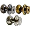 Q Tools Rivetti per viti boccole in pelle, mix nero/argento/ottone, 30 pezzi in metallo da 5 mm (12 mm)