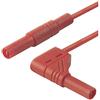 SKS Puntali di sicurezza [ Spina a listello 4 mm - Spina a listello 4 mm] 2.00 m Rosso SKS Hirschmann MLS WG 200/2 5 rt