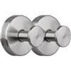 TOEECY 2 Pezzi Ganci a Ventosa Rotondi in Acciaio Inox Ganci Adesivi Potenti Appendi Accappatoio Bagno Senza Forare Ganci Appendiabiti Impermeabili per Cucina Bagno