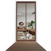 GOUTUI Zanzariera Porta Finestra 85 x 230 cm Chiusura Automatica Zanzariera Con Magneti Per Porte Non Accorciabile Per Porte Da Balcone Terrazze, Marrone