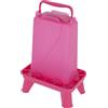 Kerbl Hobbyfarming mangiatoia Automatica con Piedini, 3,5 l, Rosa, 16,5 x 24,5 x 35 cm, Mangiatoia per pollame, Distributore di mangime, Plastica, Pollame