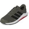 adidas Uomo Dropset Base Training Shoes, Olive Strata/Core Black/Pure Ruby, 40 EU