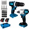 MAKA Kit Professionale Trapano Avvitatore a Percussione 2350 giri/min