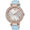 Casio Sheen SHE-4057PGL-7BUER Orologio Donna Cristalli Swarovski Cinturino Pelle