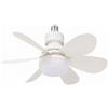 MAKA Ventilatore da Soffitto LED con Attacco E27 16w