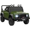 AIYAPLAY Macchina Elettrica Bambini 3-5 Anni Land Rover 12V e Telecomando Verde