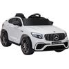 HOMCOM Macchina Elettrica per Bambini 3-5 Anni Mercedes con Telecomando Bianco